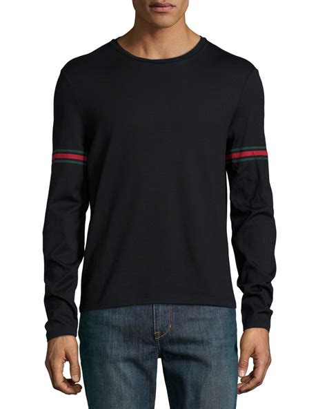 gucci long sleeve t shirt|Gucci long sleeve shirt men's.